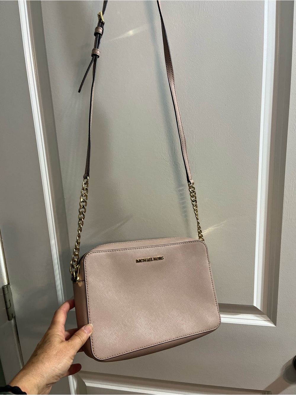 Michael Kors Tan Leather Crossbody Bag - Picture 9 of 10